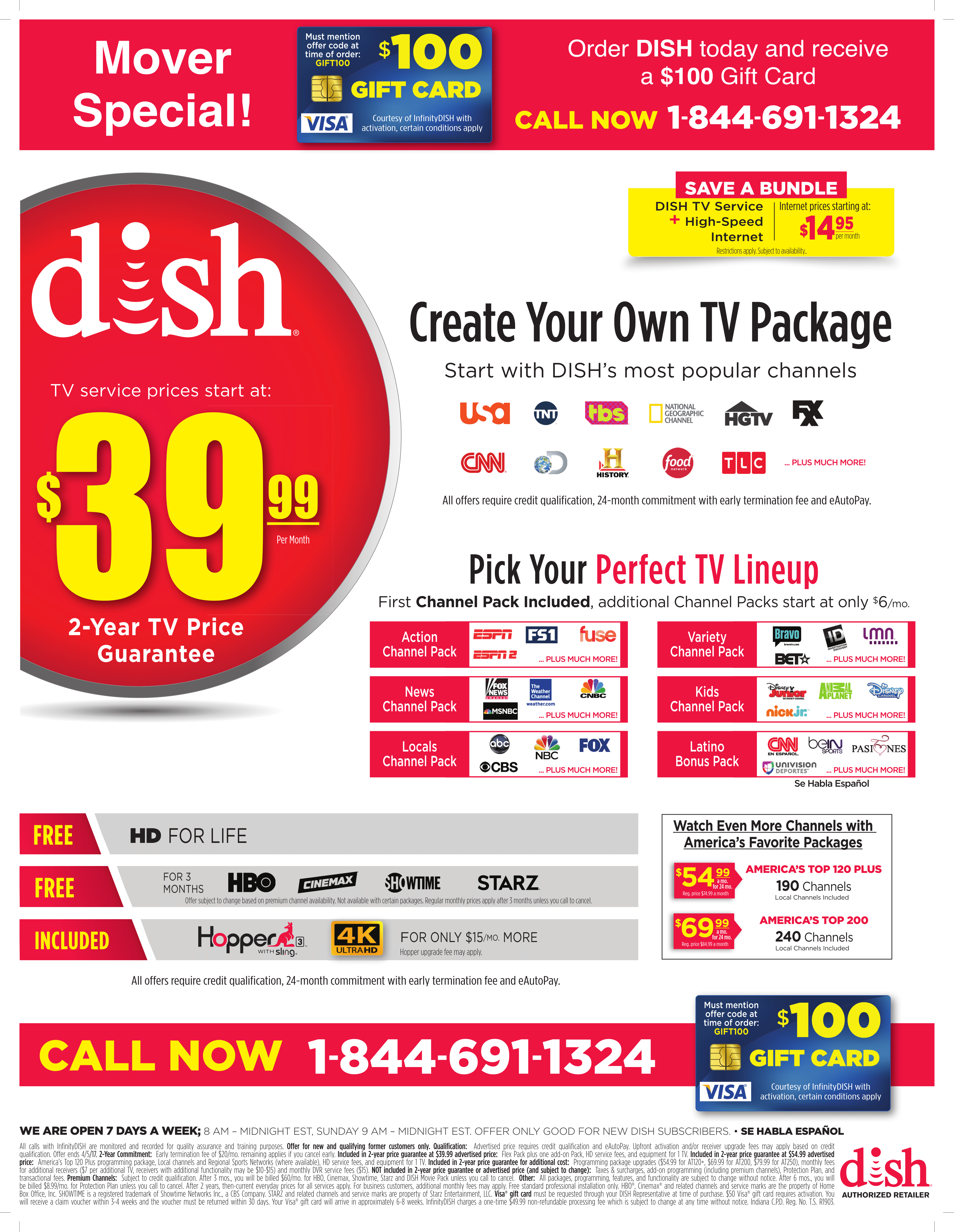 DISH Network TV and Specials